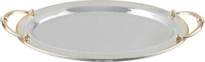 Alsaif Gallery Steel Tofry Set, 3 Pieces - Silver Gold product image 3