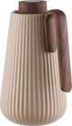 Glory Sumo Thermos, 1 liter, wooden handle, glass interior, pusher - light wood brown product image 2