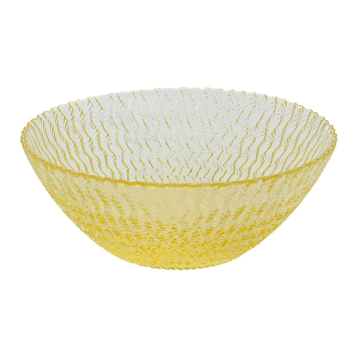 زبدية زجاج السيف غاليري، 15x15x6 سم - اصفر product image