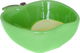 Al Saif Gallery porcelain dessert plate, 12.8 x 11.1 x 3.1 cm, apple shape - green product image 4