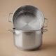 قدر طبخ بالبخار استيل هاشفير، 28 سم - فضي product image 1