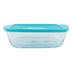 Glass oven tray with Pyrex lid, 25 x 22 cm, square - transparent product image 2