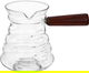 Barista Surfer Glass Food Measuring Bowl With Wood Handle, 600 Ml - Clear product image 1