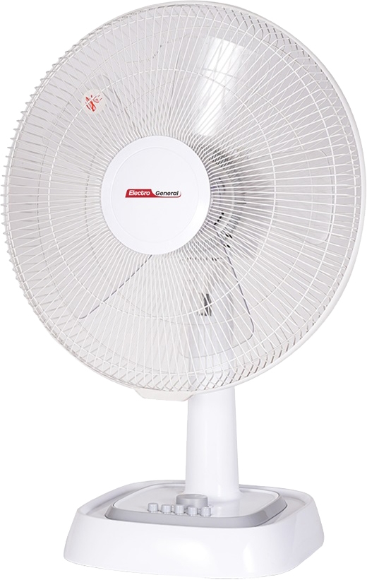 Electro General Table Fan, 16-inch, 55W, 3-speed, 5-blade, FTB-W634 - White product image