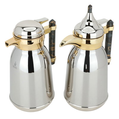 ترمس شهد السيف غاليري، 1/1 لتر، حافظة داخلية زجاج حراري، هيكل خارجي استيل - فضي product image 3