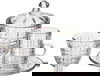 Alsaif Gallery Bialat Tea and Coffee Serving Set, 26 Pieces - Clear product image 1