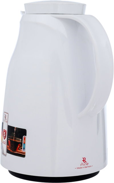 Rhinestone thermos, 1.5 liters, thermal glass inner container, plastic outer shell - white product image 4