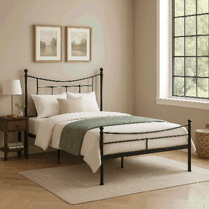 سرير حديد، 35×120×190 سم - أسود product image