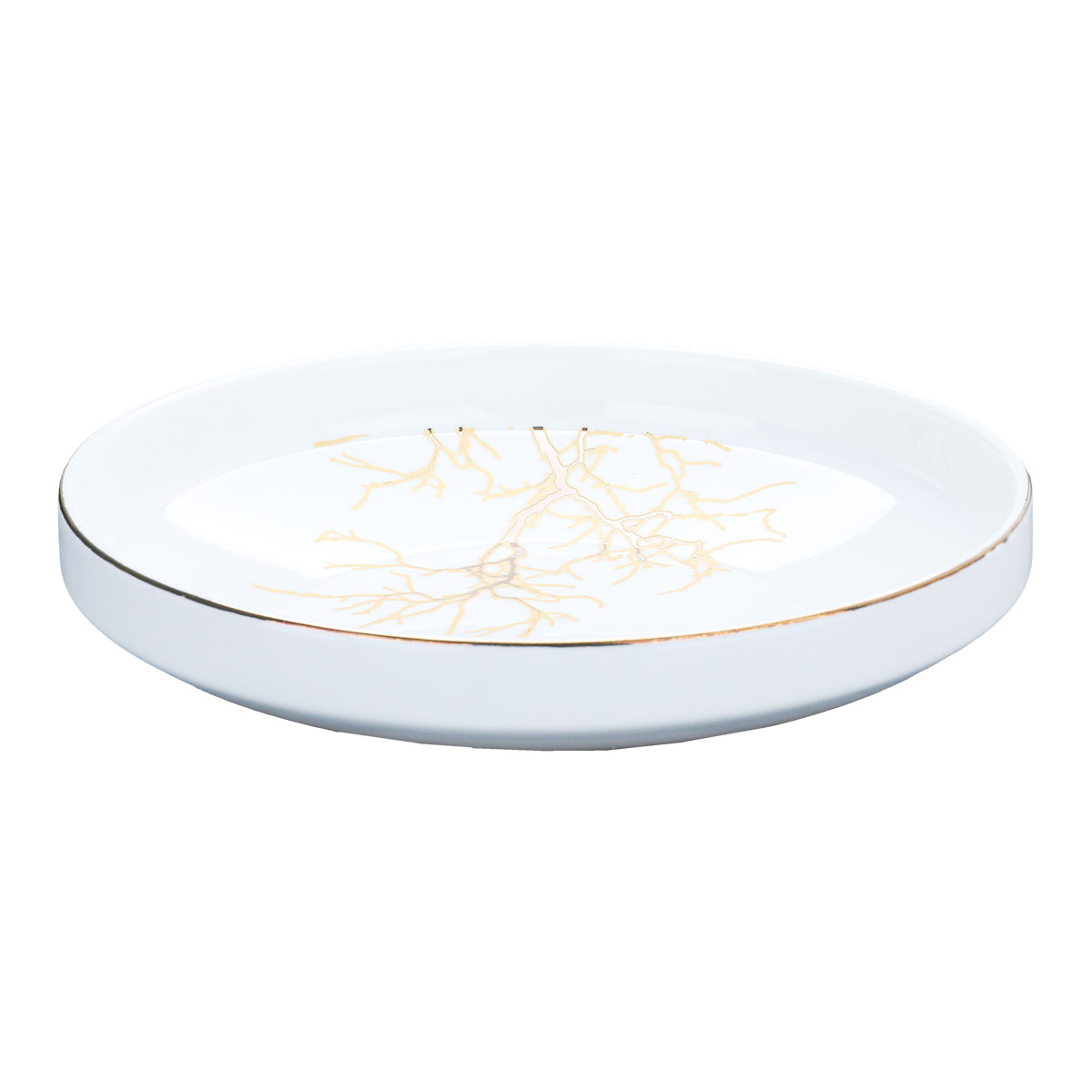 Al Saif Gallery porcelain dining set, 24 pieces - golden white product image 4