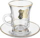 Al Saif Gallery Glass Tea and Coffee Serving Set, 50 Pieces - Clear product image 3