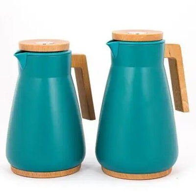 طقم ترامس سنديان السيف غاليري، 0.7 /1 لتر، 2 قطعة، حافظة داخلية زجاج حراري - أزرق بني product image 1