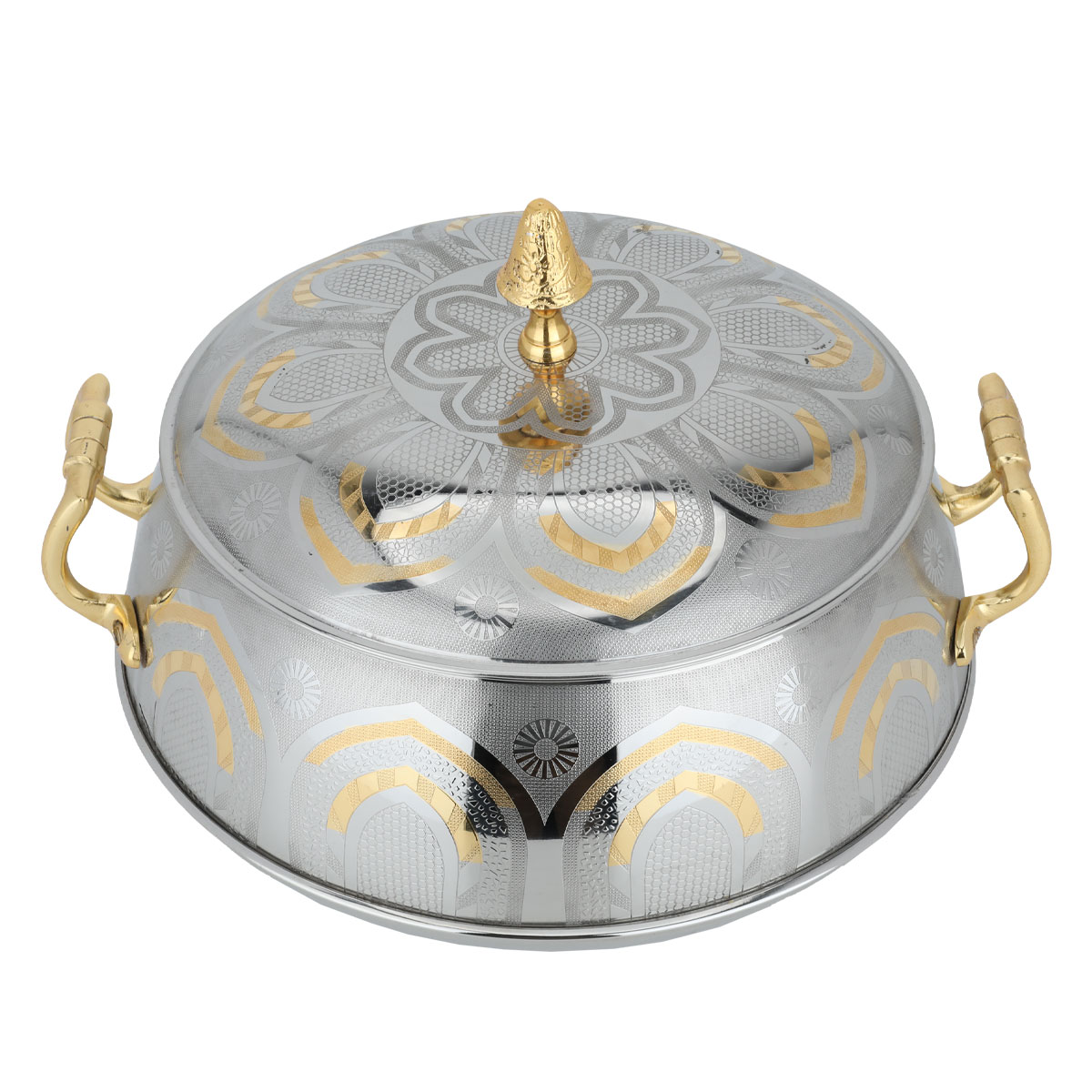 Al Saif Gallery Maglite Steel Food Container, 3 Liters - Gold product image 2