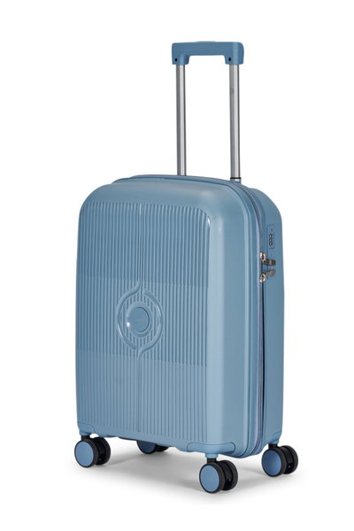 طقم شنط سفر بولي بروبيلين ليمرا، 4 مقاسات، 4 عجلات، بزاوية 360 درجة، LMA-PP525 - ازرق product image 3