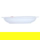 زبدية شوربة بورسلان السيف غاليري، 23×23×4.2 سم، مزينة ثمرة البرتقال - أبيض product image 1