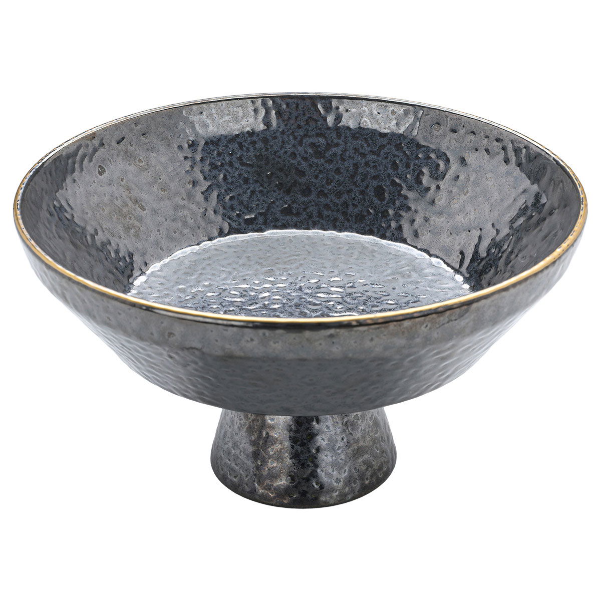 ستاند تقديم بورسلان السيف غاليري، 24 سم، دائري، بقاعدة - أسود product image