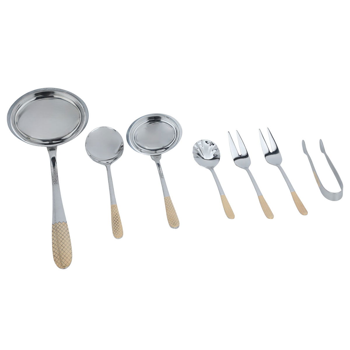 Al Saif Gallery Steel Cutlery Bag, 72 Pieces - Silver Gold product image 4