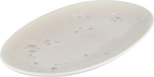 Al Saif Gallery Porcelain Plate, 12 inches, Patterned - White and Light Pink product image