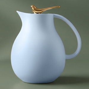Al Saif Gallery Royal 6 thermos, 950 ml, glass inner container, plastic outer shell - white product image