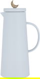 Al Saif Gallery Royal 8 thermos crescent lid, 1 liter, glass inner container, plastic outer shell - light gray product image 1