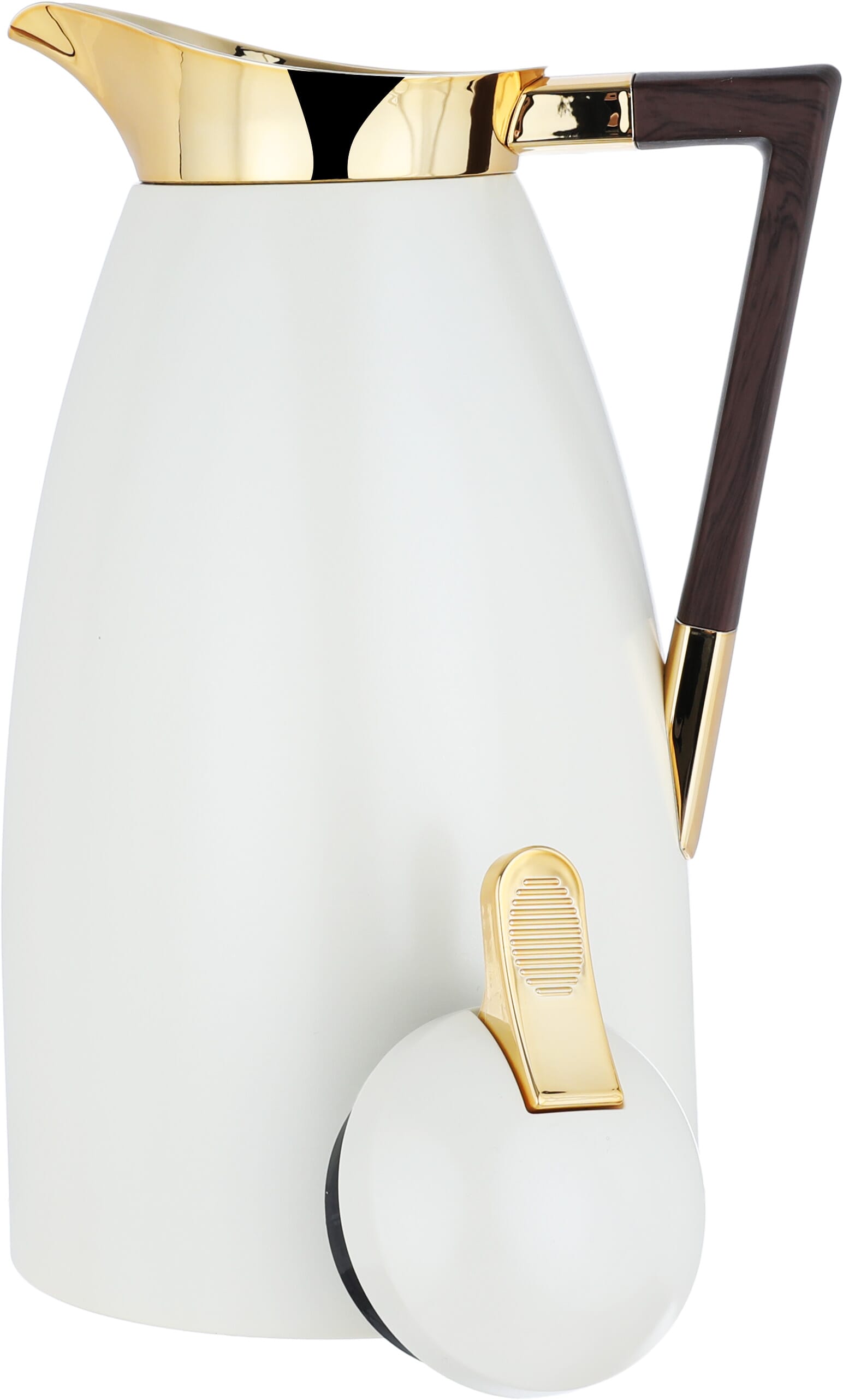 Al Saif Gallery thermos set, 2 pieces, 1 liter, glass inner shell, plastic outer shell - pearl product image 5
