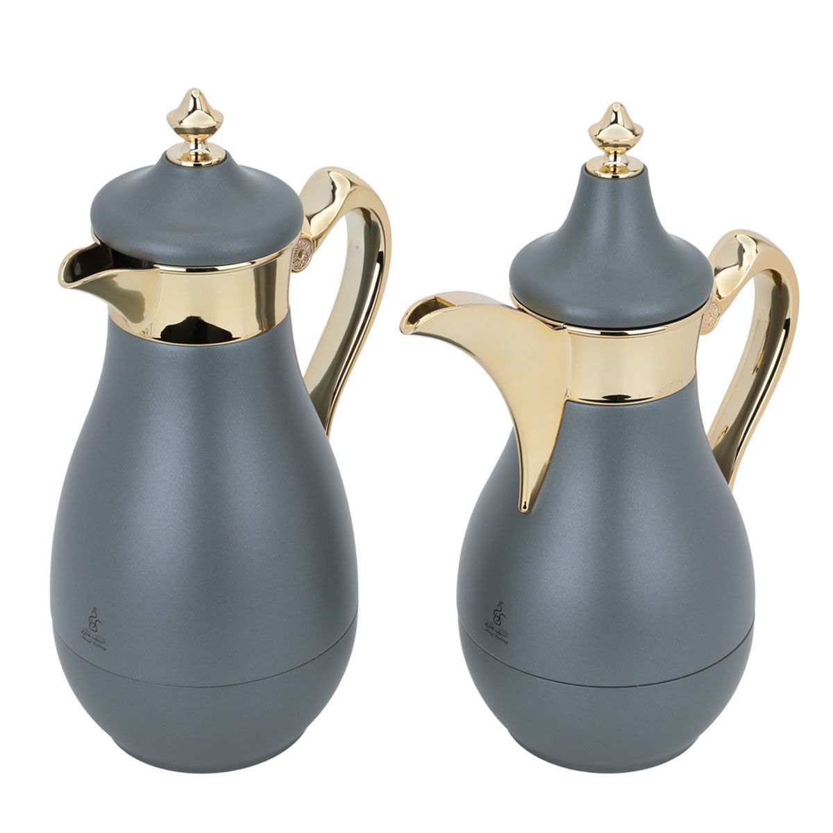 Al Saif Gallery stainless steel thermos set, 1 litre, 2 pieces - grey product image 2
