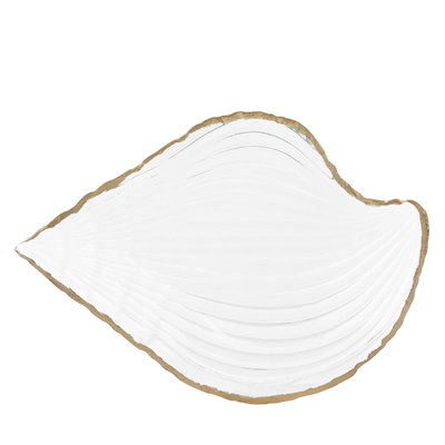 صحن تقديم حلا زجاج السيف غاليري، مسطح - أبيض product image 3