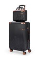 طقم شنط سفر ABS ليمرا، 5 مقاسات، 4 عجلات، زاويه 360 درجة، LMA-16090 - أسود product image 2