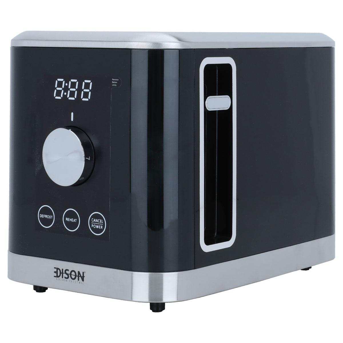 سخان توست ديجيتال إديسون، 800 واط، 2 شرائح، TA1075-GS/BK - أسود product image 3