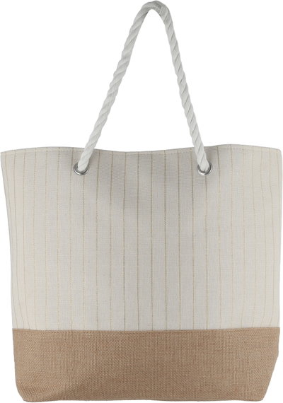 طقم شنطة قماش السيف غاليري، 2 قطعة، 38x15x35 سم - كريمي product image 3