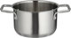 Robust stainless steel cooking pot, 16 x 9.5 cm, glass lid - transparent silver product image 4
