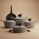 Tornado Granite Cookware Set, 9 Pieces - Grey product image 1