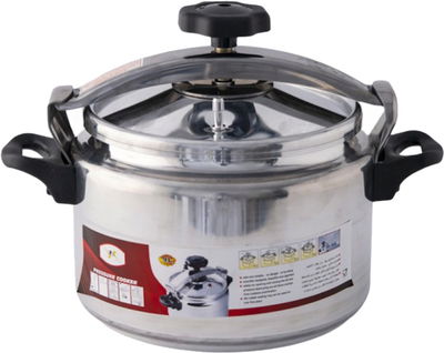 DLC Aluminum Pressure Cooker, 5 Liters - Silver product image 1