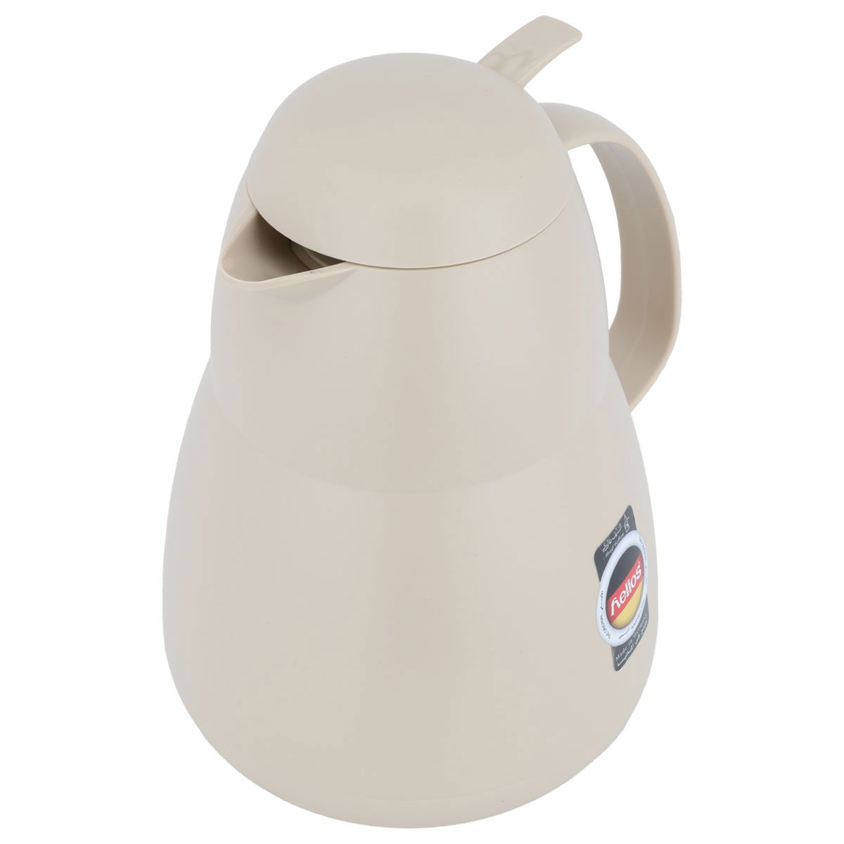 Helios thermos, 1 liter, thermal glass inner container, plastic outer shell - beige product image 2