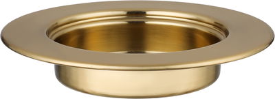 Al Saif Gallery Date tray with stainless steel lid, 18x18x11 cm, round - matte gold product image 2