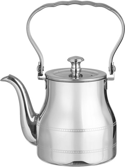 طقم دلة و إبريق ستانلس استيل السيف غاليري، 1.2 / 0.9 لتر، 2 قطعة - فضي product image 5