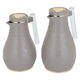 Al Saif Gallery Karam thermos set, 1/0.65 liter, Islamic pattern, thermal glass inner shell, plastic outer shell - Cappuccino product image 2