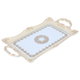 طوفرية زجاج السيف غاليري، 52 سم، مستطيل، منقوش ذهبي - بيج product image 2