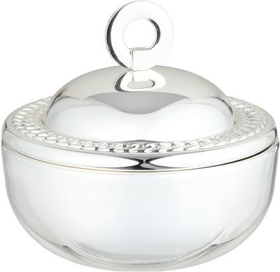 طقم تمريات مع طوفرية ستانلس ستيل السيف غاليري، قطعتين، غطاء معدني - فضي لامع product image 4