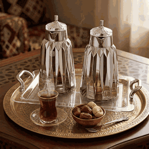 طقم ترامس لمياء السيف غاليري، 1/1 لتر، 3 قطع، طوفرية، حافظة داخلية زجاج حراري - فضي product image 2