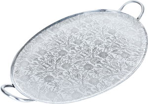 طوفرية تقديم اتسيل السيف غاليري، 56×35 سم، بيضاوي - فضي product image 2