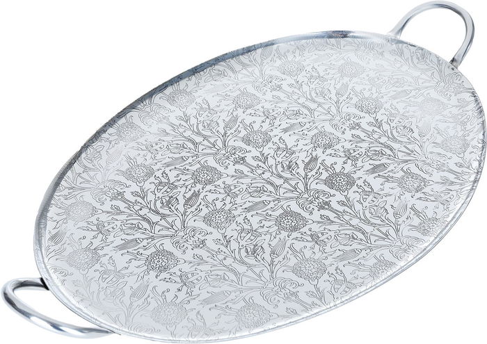طوفرية تقديم اتسيل السيف غاليري، 56×35 سم، بيضاوي - فضي product image 2