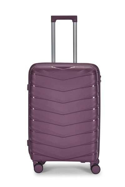 طقم شنط سفر بولي بروبيلين ليمرا، 4 مقاسات، 4 عجلات، بزاوية 360 درجة، OT-8014 - بنفسجي product image 2
