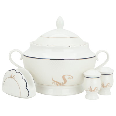 Al Saif Gallery Porcelain Dinner Set, 65 Pieces - White product image 3