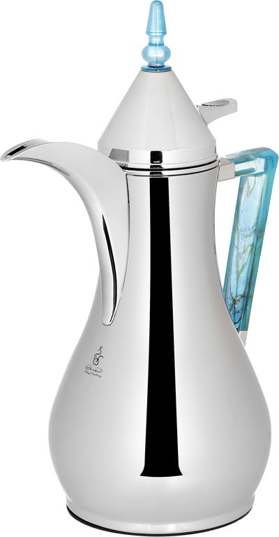 Al Saif Gallery Maha thermos set, two pieces, 1 liter, thermal glass inner container, steel outer shell - silver product image 7
