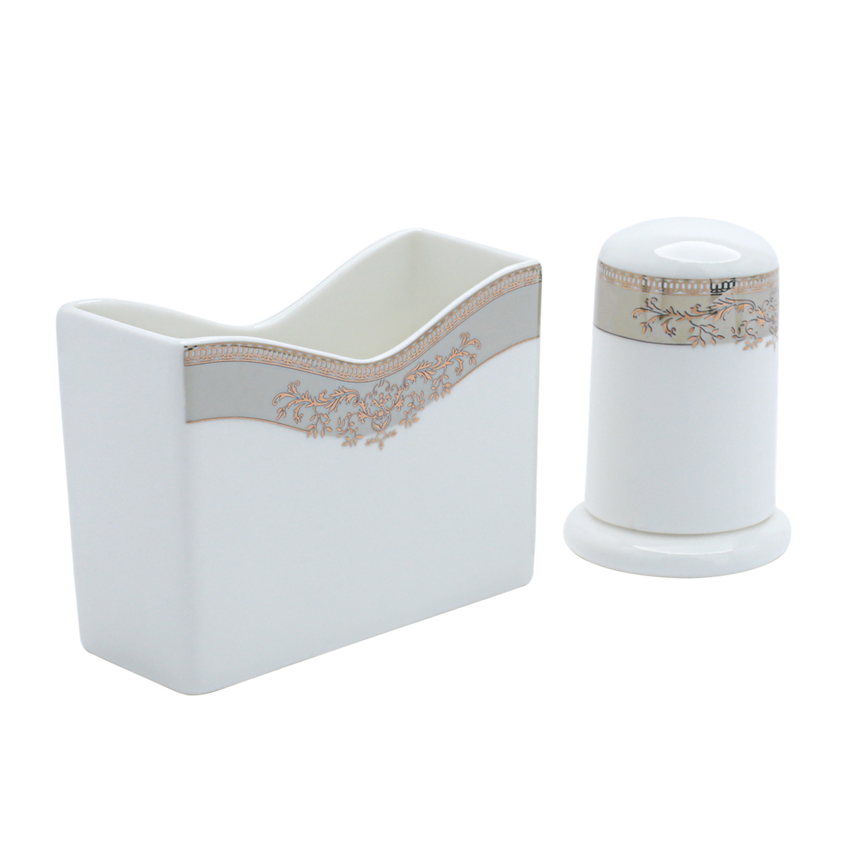 طقم سفرة بورسلان السيف غاليري، مربع، 86 قطعة - أبيض product image 12