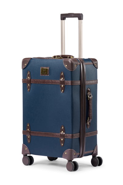 Limra LMA-7051 Artificial Leather Luggage Set, 4 Sizes, 4 Wheels, 360 Degree Rotating - Blue Brown product image 4