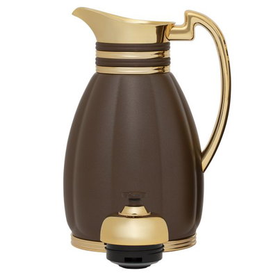 Al Saif Gallery Carmen Thermos Set, 2 Pieces, Compressor - Golden Brown product image 3