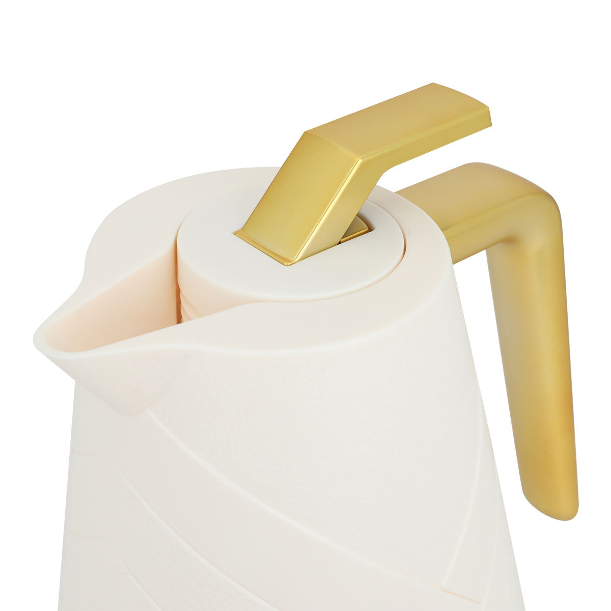 Glory thermos, 1 liter, glass inner container, plastic outer shell - golden white product image 4