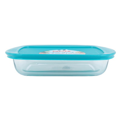 صينية فرن بغطاء زجاج بغطاء بايركس، 23×15 سم، مستطيل، فرنسي - شفاف product image 2