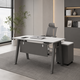 مكتب إداري مودرن خشب MDF، 75×120×70 سم - ابيض رمادي product image 1